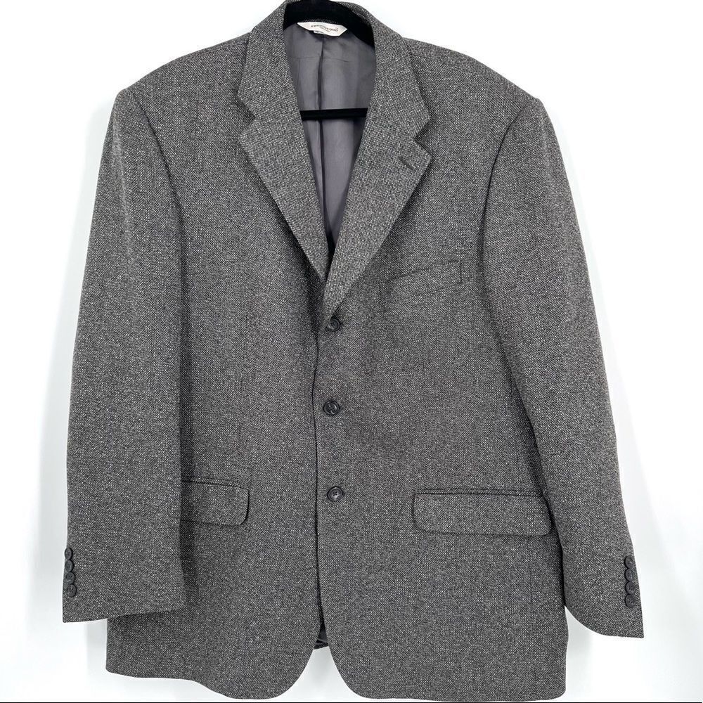 Pronto Uomo Mens 46R Silk &‎ Wool Blazer Suit Jacket
